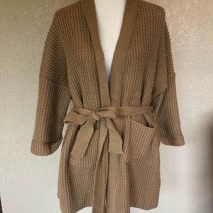 Thick knit cardigan